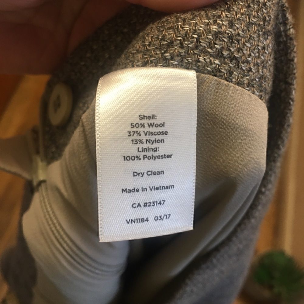 Talbots Tweed Pants 50% wool - Picture 6 of 8